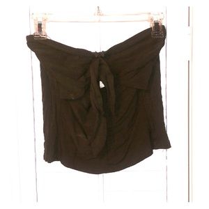 Free people green cropped top that ties